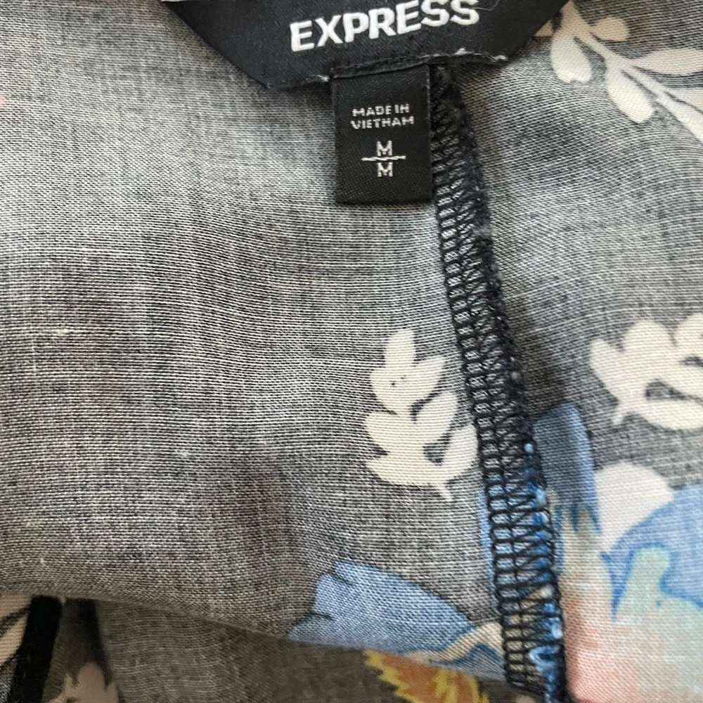 Express Long Sleeve Ruffle Dress Size Medium - Picture 2 of 5